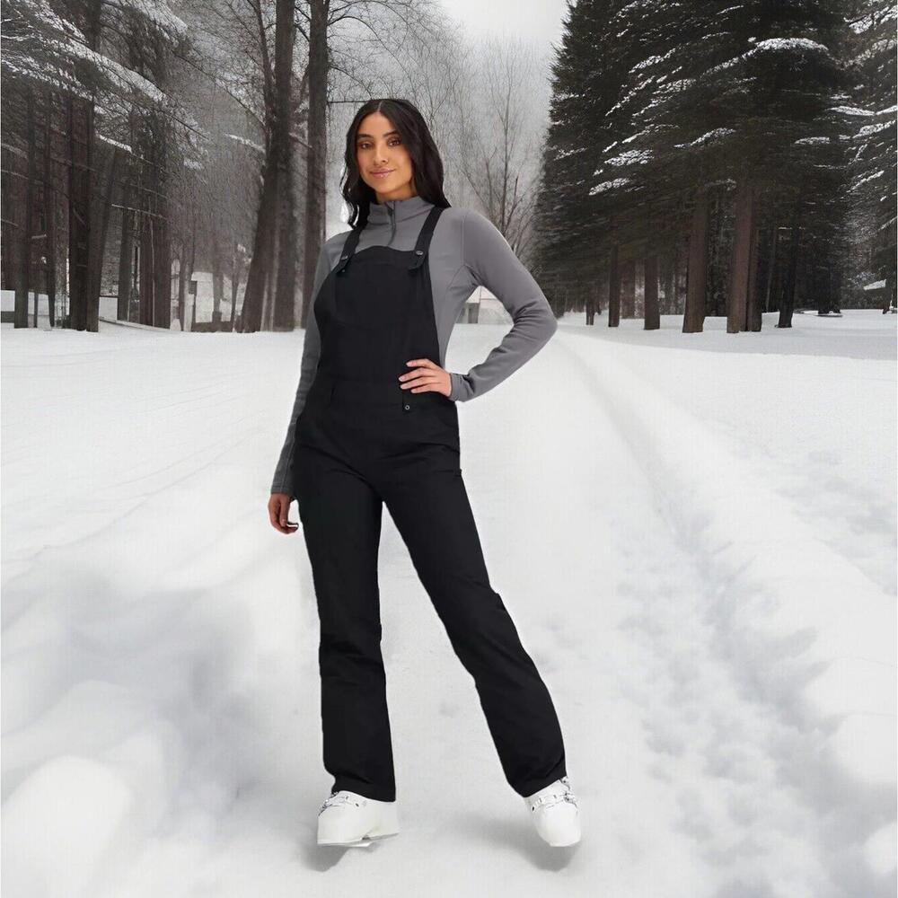 NWT $199 Obermeyer Women's Malta Bib Overalls Ski Pants Black  Size 6